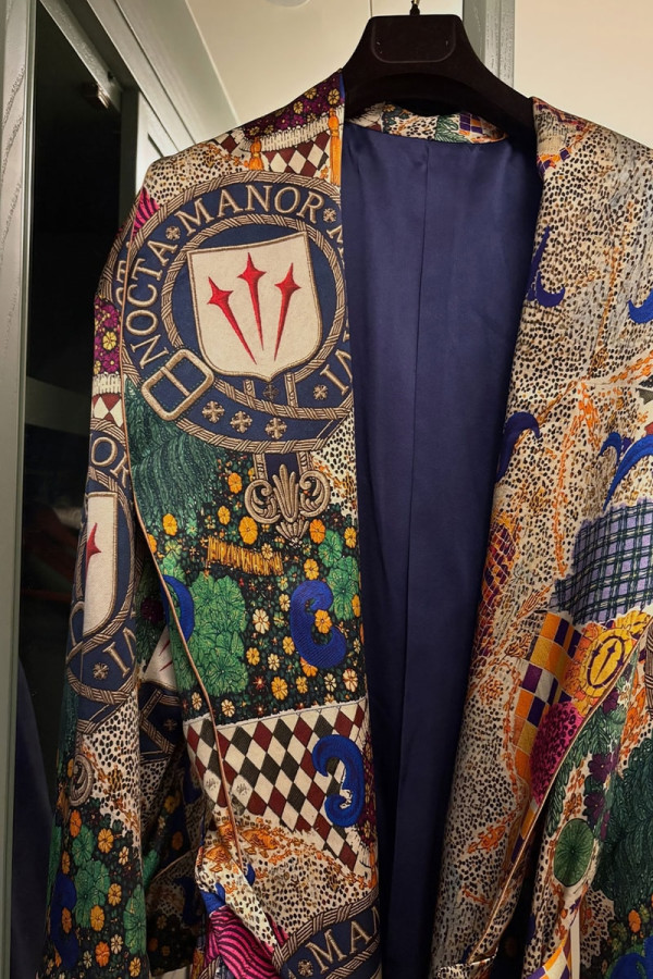 Domenico Formichetti Reveals Custom "NOCTA Manor" Silk Robe for Drake