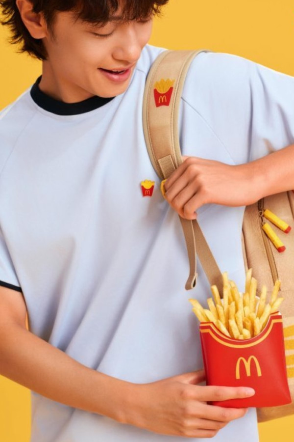 McDonald's China Rebuilds Its Takeaway Bag Into the Fry-Toting "Big Fries Backpack"