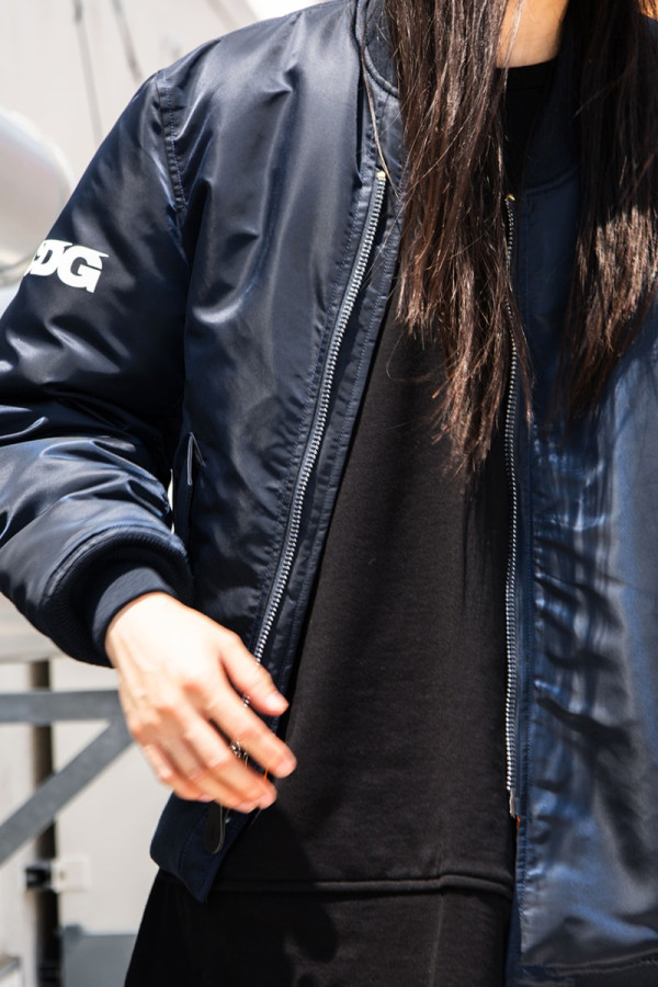 CDG and Alpha Industries Revisit Their MA-1 Partnership With a New Navy Bias Cut