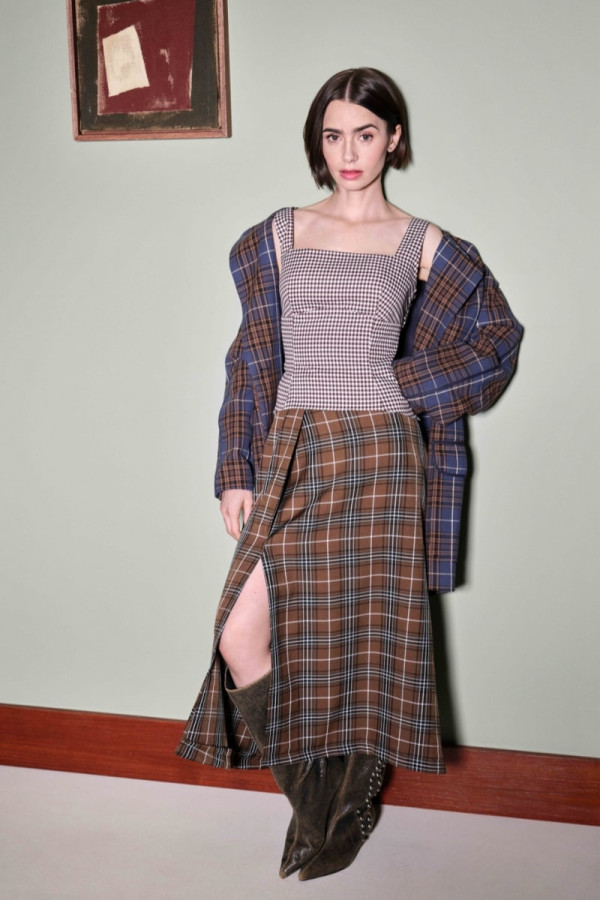Lily Collins Gets Help From Bella Freud and Nicky Campbell in Zalando’s Latest Campaign