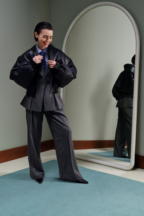 Lily Collins Gets Help From Bella Freud and Nicky Campbell in Zalando’s Latest Campaign