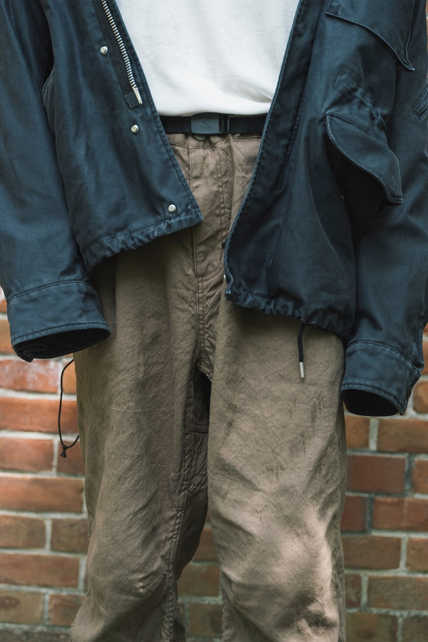nonnative x Gramicci Reengineer the Easy Pant in Breathable Linen Oxford for Summer