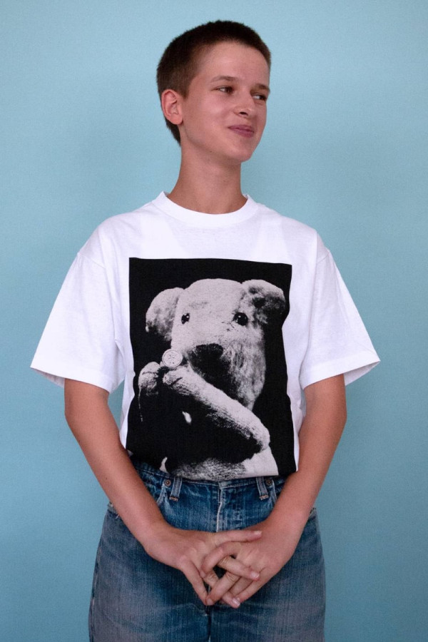 BUNNEY's Teddy Bear T-Shirt Carries Josh Hight's Black-and-White Bear Studies