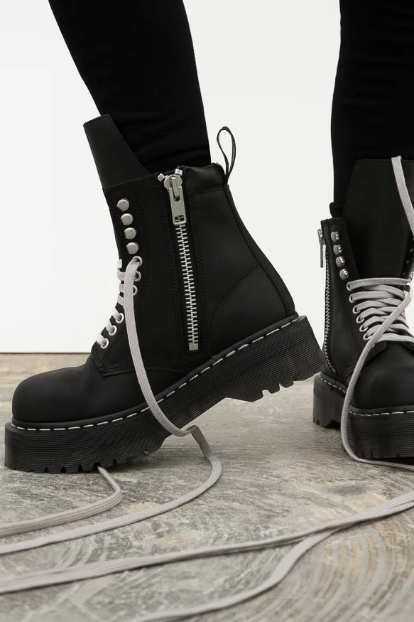 Rick Owens and Dr. Martens Link Up Again for a Brutalist Quad Sole Collection