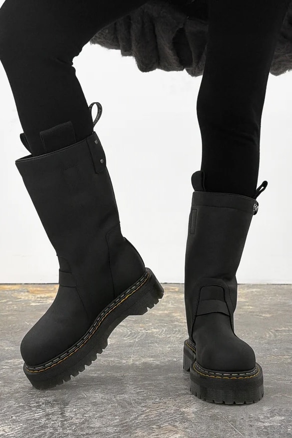 Rick Owens and Dr. Martens Link Up Again for a Brutalist Quad Sole Collection