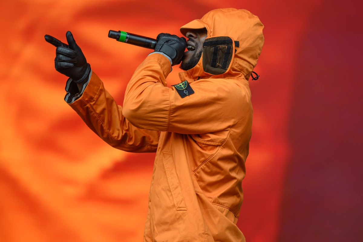 Skepta Wore Stone Island on Stage All Weekend