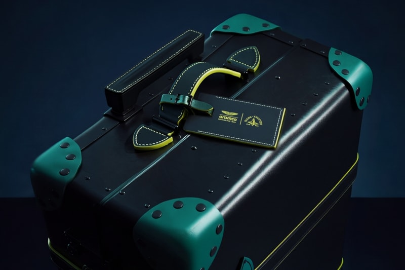 The Globe-Trotter x Aston Martin Aramco F1 Luggage Collection Drops Globally